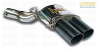 F13 M6 Supersprint Right Performance Muffler with Exhaust Flap (Satin Black 2x100mm Tips)