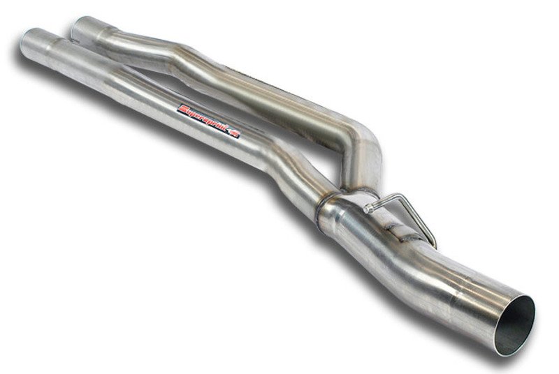 788313 E60 545i/550i Supersprint Section 2 Straight Pipes (Resonator