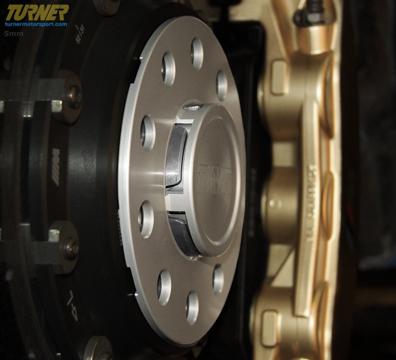 TWHF8005J05 Turner Silver BMW 5mm Wheel Spacers with Integrated Hub