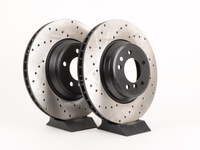 Cross-Drilled Brake Rotors - Front - E9X 335i/335Xi (pair)