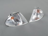 Front Turn Signals (Pair) - Euro Clear - E46 Sedan 1999-01