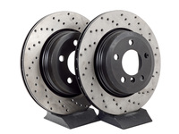 Cross-Drilled Brake Rotors - Rear - E83 X3 2004-2010 (pair)