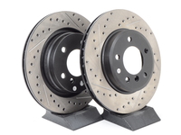 Cross-Drilled & Slotted Brake Rotors - Rear - E46 325i/328i (pair)
