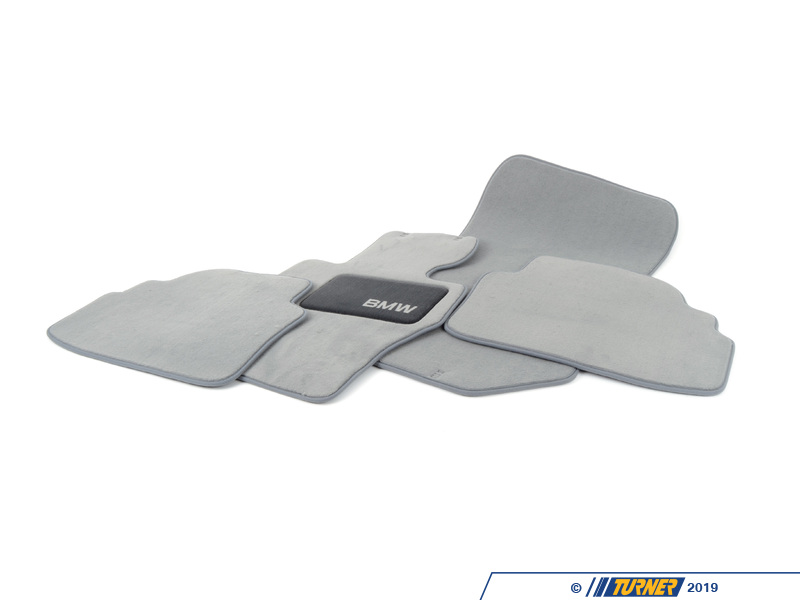 82112293535 Genuine BMW Carpet Floor Mats, Gray 82112293535