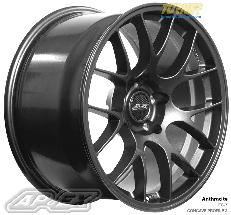 EC71895ET43AN - APEX EC-7 18x9.5" ET43 Anthracite Wheel 21 ...