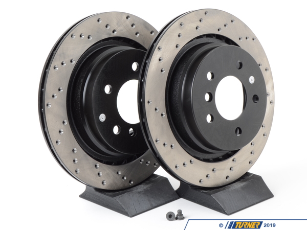 StopTech Cross-Drilled Brake Rotors - Rear - E36 M3 / M Coupe / Roadster (pair) TMS3929