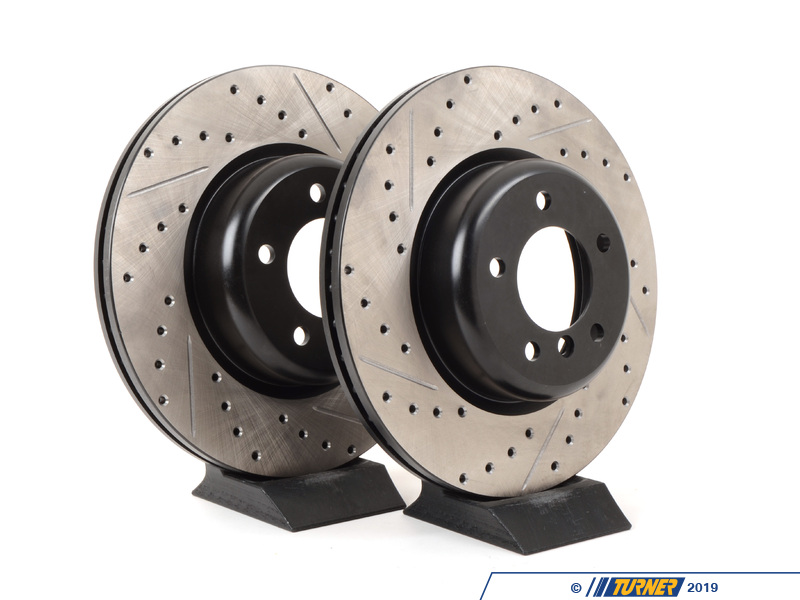 34116778647CDS - Cross-Drilled & Slotted Brake Rotors - FRONT - E82 ...