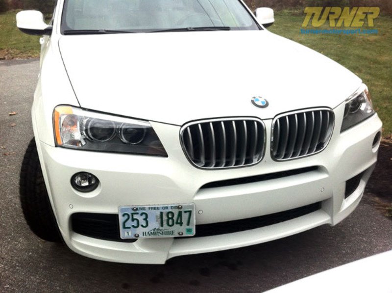 GBMWX3 No Holes License Plate Bracket F25 X3 X3 xDrive28i X3 xDrive35i 2011+ Turner