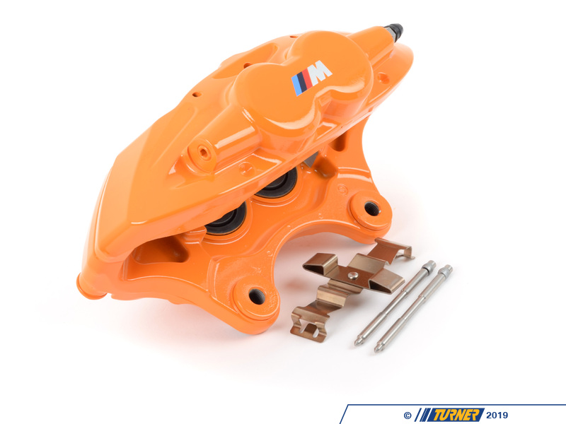 34106855480 Genuine BMW Brake Caliper, Orange 34106855480 Turner