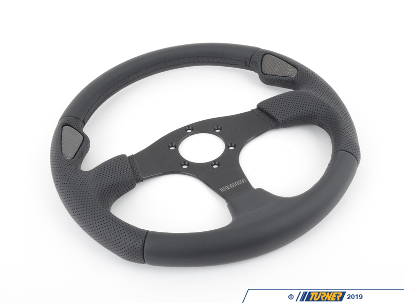 JET35BK0B - MOMO Jet Steering Wheel - Black - 350mm | Turner Motorsport