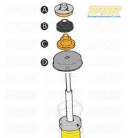 3-series Strut/Shock Mount Kit - E9X Xi AWD