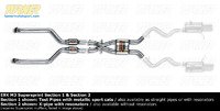 E9X M3 Supersprint Front and Center Exhaust (Sections 1 and 2) (Options)