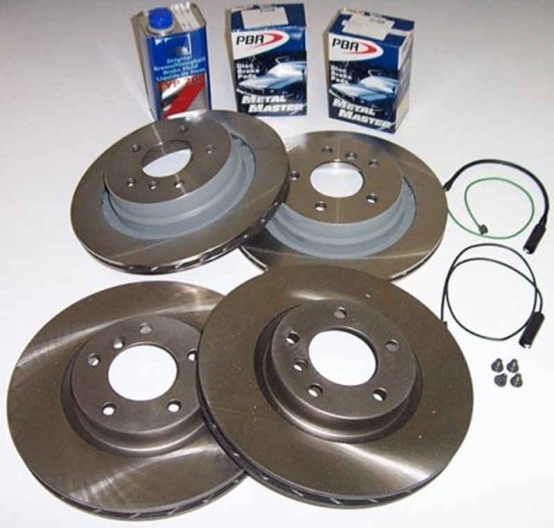 ASC-DG Drilled & Grooved Brake Discs With Brembo Pads – Front & Rear For BMW 3 Series E46 330