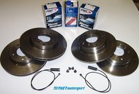 Complete Front & Rear Brake Package - E46 325i 328i, E46 323i Wagon, E46 323Ci Conv