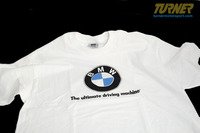 Genuine BMW White T-Shirt with Large Roundel Logo