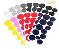 Colored Roundel Emblem Cover Set - Hood/Trunk/Wheels/Steering Wheel