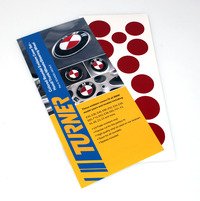 Colored Roundel Emblem Cover Set - Hood/Trunk/Wheels/Steering Wheel