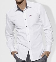 Genuine BMW Mens Button Down Shirt - White