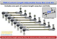 Turner Motorsport Custom Length Adjustable Front Sway Bar End Links (Pair)