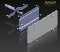 No Holes License Plate Bracket - i8