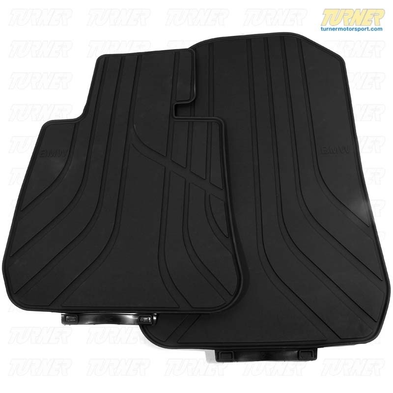 51472311024X - Genuine BMW Rubber Floor Mats - Black - E90 325i 328i 330i 335i M3 | Turner ...