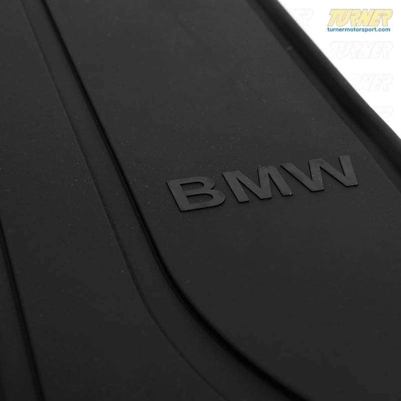 Genuine BMW E46 All Weather Rubber Rear Floor Mats – 325i, 330i, M3 – OEM 82550136373