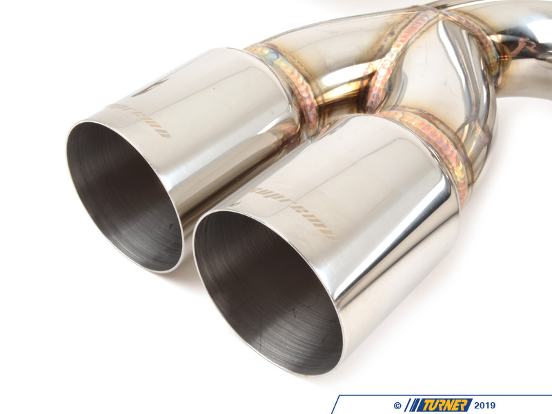 MRABEBE46M30E Megan Supremo Axle Back Exhaust Polished Tips E46 M3 Turner Motorsport
