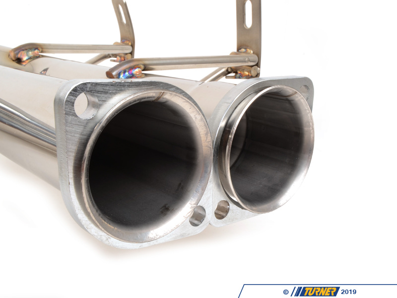 MRABEBE46M30E Megan Supremo Axle Back Exhaust Polished Tips E46 M3 Turner Motorsport