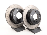 Cross-Drilled & Slotted Brake Rotors - Rear - E36 318i/323i/325i/328i(pair)