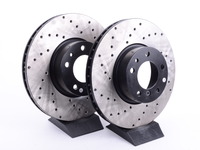 Cross-Drilled Brake Rotors - Front - E39 540i (up to 3/00), E38 740i/il, E31 (pair)