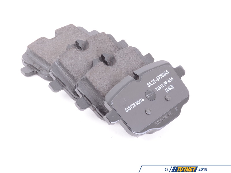 34216775346 Genuine BMW Rear Brake Pad Set F10 535i 550i Turner