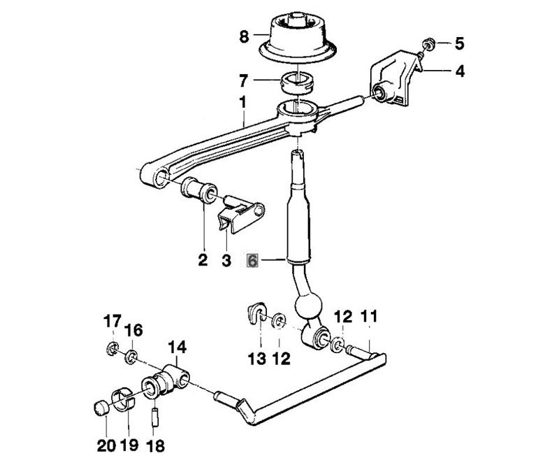 25117527252 Genuine BMW Shift Lever E46 325xi/330xi, E36 Z3 1.9/2.5