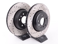 Cross-Drilled Brake Rotors - Rear - E60 535/545I/550i & E63/E64 645i/650i (Pair)