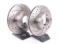 Cross-Drilled Brake Rotors - Front - E12, E23, E24 (pair)