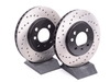 StopTech Cross-Drilled Brake Rotors - Front - E30 325e 328i 325is 325ix 318is 34111160915CD