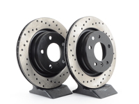 Cross-Drilled Brake Rotors - Rear - E46 325i/328i (pair)