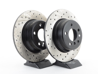 Cross-Drilled Brake Rotors - Rear - E53 X5 3.0i 00-06, X5 4.4i 00-03