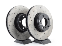 Cross-Drilled Brake Rotors - (340x30)(pair) - Front - F22 M235i M235iX, F30 335i 335iX, F32 435i 435iX