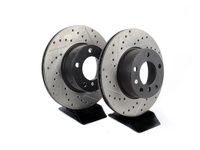 Cross-Drilled & Slotted Brake Rotors - Front - E39 525i/528i (pair)