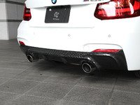F22 M235 3D Design Carbon Fiber Rear Diffuser - Dual Exhaust