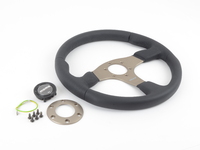 MOMO Race Steering Wheel - Silver - 350mm