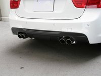 E90 335 M Sport 3D Design Carbon Fiber Rear Diffuser - Quad Exhaust
