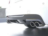 E90 M Sport 3D Design Carbon Fiber Rear Diffuser - Dual Exhaust
