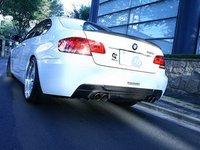 E92/E93 335 M Sport 3D Design Carbon Fiber Rear Diffuser - Dual Exhaust