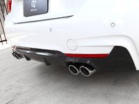 F3X 435 M Sport 3D Design Carbon Fiber Rear Diffuser - Quad Exhaust