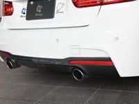 F30 335 M Sport 3D Design Carbon Fiber Rear Diffuser - Dual Exhaust