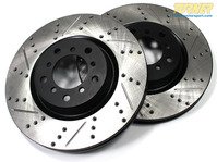 Cross-Drilled & Slotted Brake Rotors -(330x20) - Rear - F30 335i 335iX, F32 435i 435iX (Pair)