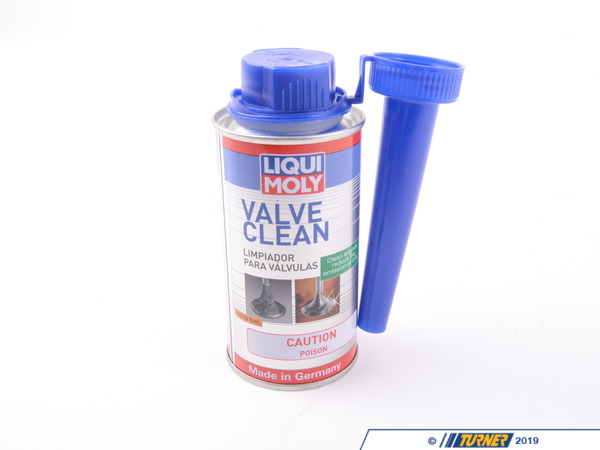 T#395031 - lm2001KT - Liqui-Moly Valve Clean - 150ml - Carbon build-up occurs over time, reducing the amount of air flow through the intake and exhaust valves. This results in lost performance and reduced fuel efficiency.Ensure your valves are as clean as possible by simply adding this to the fuel tank or by adding this in through a vacuum line in the intake.Features:Breaks down deposits on valves and in the combustion chamberRemoves and dissolves residues throughout the fuel system (when added to tank)Protects against corrosionEnvironmentally friendlyPrevents carburetor icingProven performance with turbochargers and safe for catalytic convertersLiqui-Moly is a German chemical company that offers top of the line engine oils, additives, and car care products that are designed to extend the life of your engine and ensure the best lubrication and cleanliness off engine and transmission components possible. With more than 50 years of experience and reviews across the world from magazines and race teams, Liqui-Moly proves time and time again why they are one of the most innovative lead forces of performance automotive chemicals in the world.**Ground ship only in the Continental U.S. - Liqui-Moly - BMW MINI