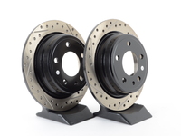 Cross-Drilled & Slotted Brake Rotors - Rear - E24 633CSi/M6 & E28 528e/533i/535i/M5 (Pair)