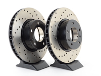 Cross-Drilled Brake Rotors - Front - E32 ALL, E34 540i (pair)